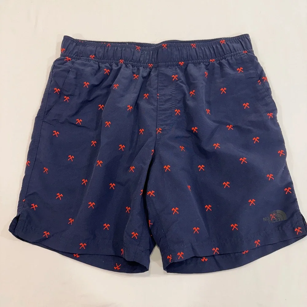 The North Face Class V Board Shorts Mens Medium Navy‎ Blue Pickaxe | Gorpcore